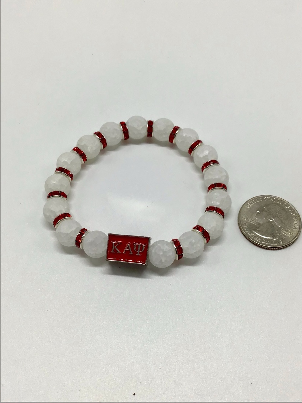 Kappa Alpha Psi Beaded Stretch Bracelet - Picture 3 of 4